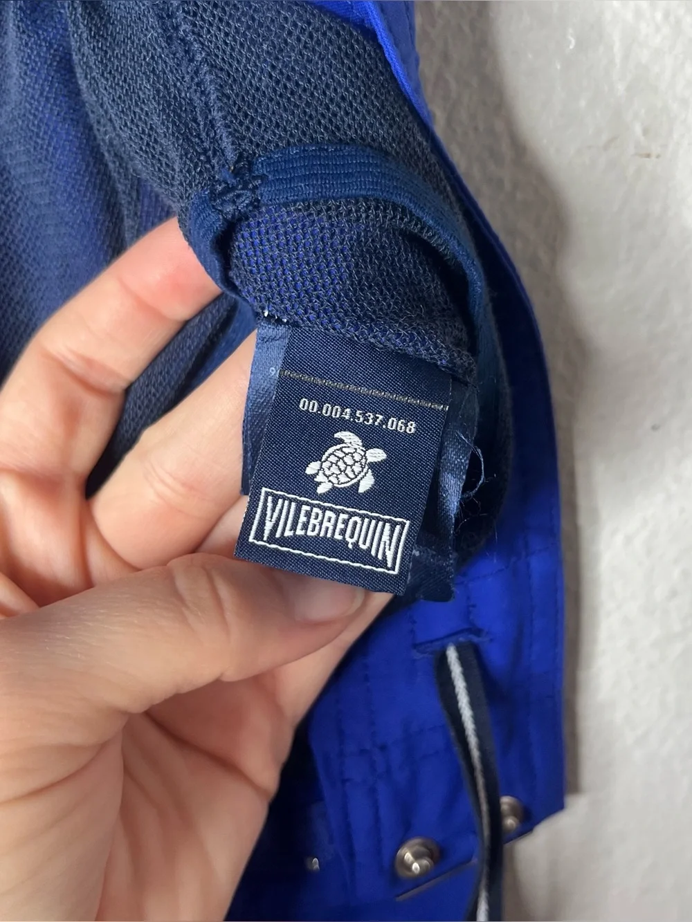 Vilebrequin Solid Blue Flat Belt Swim Shorts Trunks Short Inseam Size Medium